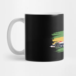 Ayrton Senna's Toleman 183 Illustration Mug